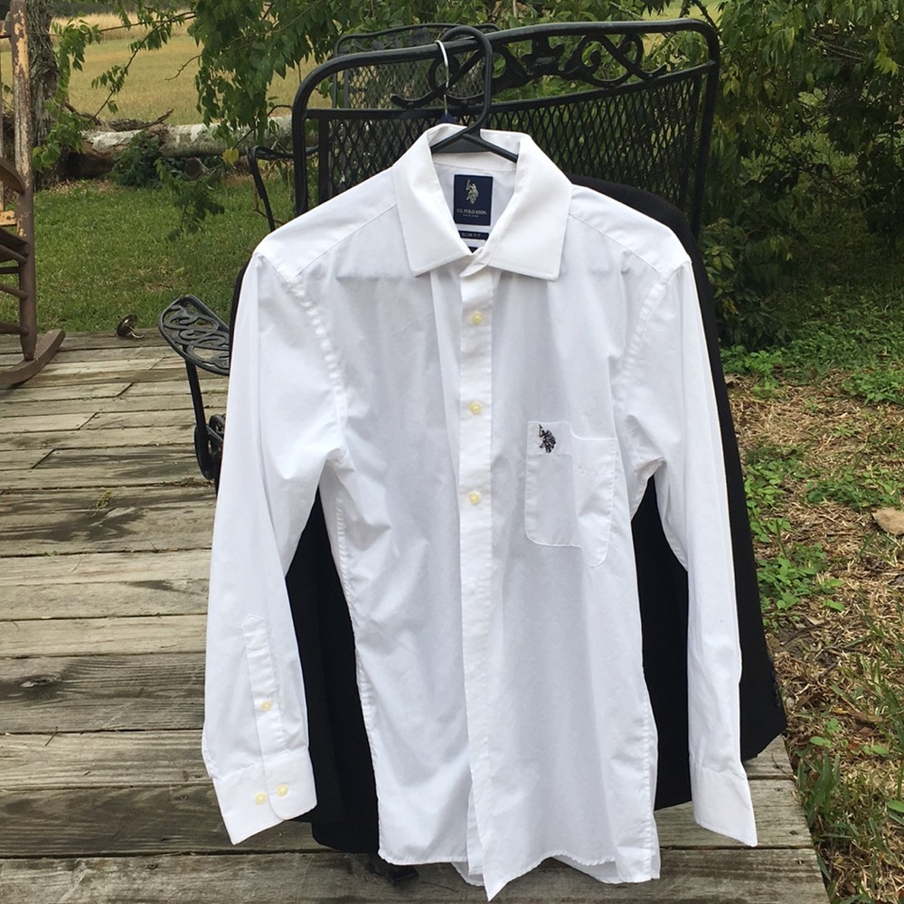 White dress shirt, slim fit